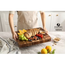 Премиум Кухненска Дъска за рязане END GRAIN от Акация 41см х 31см х 3.8см Премиум Кухненска Дъска за рязане END GRAIN от Акация 41см х 31см х 3.8см