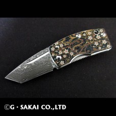 G.Sakai VG-10 Damscus - Sakura Limited щипка за банкноти-Танто
