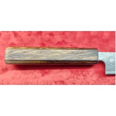 Tsunehisa 440C Damascus Nashiji нож Пети-Petty 150mm - Дъб