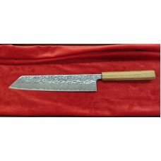 Tsunehisa AUS-10 нож Кирицуке-Kiritsuke 240мм Hammered Damascus