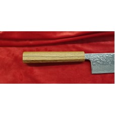 Tsunehisa AUS-10 нож Кирицуке-Kiritsuke 240мм Hammered Damascus
