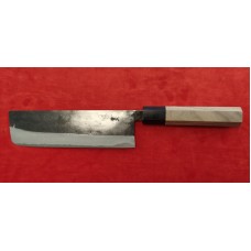 Kajiwara Tuomu нож Nakiri-Накири 170mm Blue Steel 2-Орех