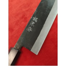 Kajiwara Tuomu нож Nakiri-Накири 170mm Blue Steel 2-Орех