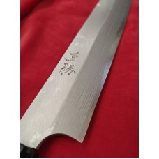 SHIGEKI-Tosa Shirogami 2 Дамаска стомана нож Sakimaru-Kiritsuke 240mm