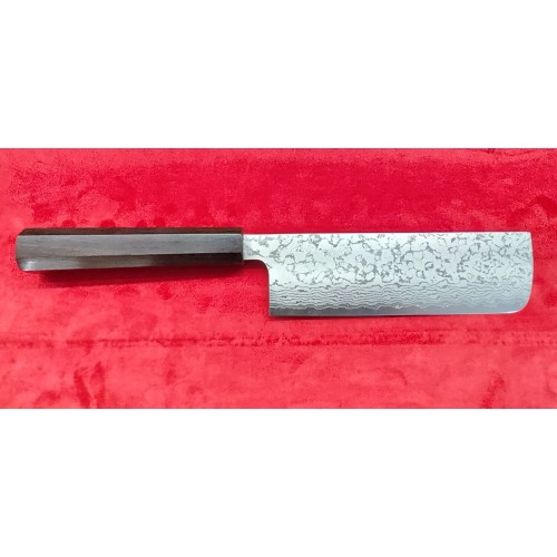Makoto Kurosaki VG7 Damascus Нож Накири-Nakiri 165mm-Абанос