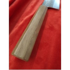 Makoto Kurosaki VG7 Damascus Tsutime Нож Сантоку 165mm-Орех