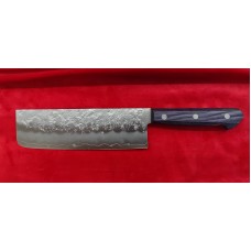 Tsunehisa нож Накири-Nakiri Ginsan(Silver #3) Nashiji-Лилав