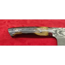 Takeshi Saji VG10 Black Damascus DHM нож Сантоку-Santoku 180mm