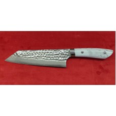 Takeshi Saji SRS13 Damascus Maru Hammered Нож Бунка-Bunka 180mm-Кориан