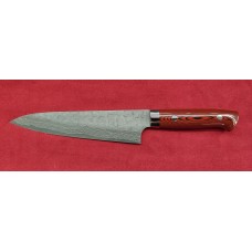 Takeshi Saji нож Gyuto-Гиото 180mm VG-10 Damascus Hammered-Червена и Черна Микарта Takeshi Saji нож Gyuto-Гиото 180mm VG-10 Damascus Hammered-Червена и Черна Микарта