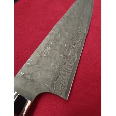 Takeshi Saji нож Gyuto-Гиото 180mm VG-10 Damascus Hammered-Червена и Черна Микарта Takeshi Saji нож Gyuto-Гиото 180mm VG-10 Damascus Hammered-Червена и Черна Микарта