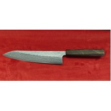 Tsunehisa 440C Damascus Nashiji нож Гиото-Gyuto 210mm - Дъб