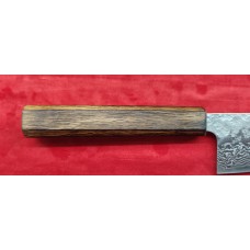 Tsunehisa 440C Damascus Nashiji нож Гиото-Gyuto 240mm - Yaki Urushi Дъб Tsunehisa 440C Damascus Nashiji нож Гиото-Gyuto 240mm - Yaki Urushi Дъб