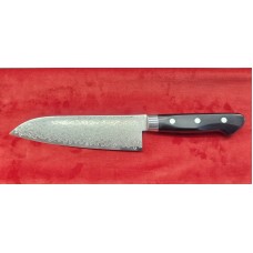 Tsunehisa AUS10 Damascus Нож Сантоку-Santoku 170mm