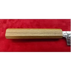 Tsunehisa Tsuchime Damascus AUS10 нож Янагиба-Суджихики (Sujihiki-Yanagiba) 240mm - Дъб