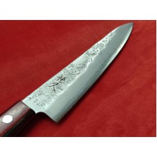 Tsunehisa нож Пети 135мм Ginsan(Silver #3) Nashiji-Червен Tsunehisa нож Пети 135мм Ginsan(Silver #3) Nashiji-Червен