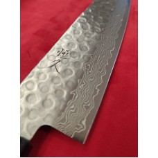 Tsunehisa 恒久 нож Гиото-Gyuto VG-10 Damascus Tsuchime 180mm