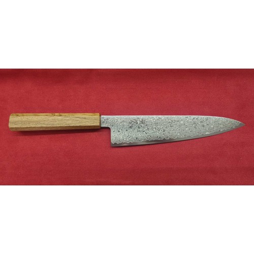 Tsunehisa ZA-18 Damascus Гиото-Gyuto 210mm Yaki Urushi Дъб Tsunehisa ZA-18 Damascus Гиото-Gyuto 210mm Yaki Urushi Дъб