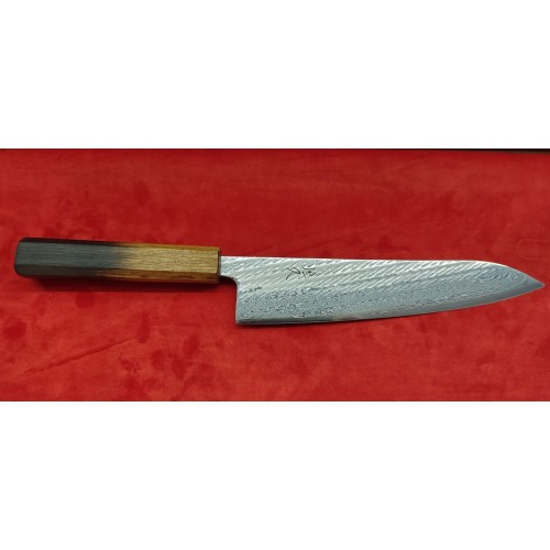 Tsunehisa AUS10 Sanjushichi 参拾漆 Nawame Damascus Гиото-Gyuto нож  210mm