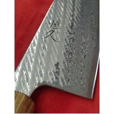 Tsunehisa AUS10 Sanjushichi 参拾漆 Nawame Damascus Гиото-Gyuto нож  210mm