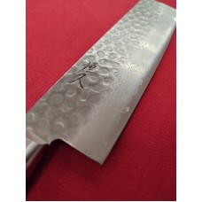 Tsunehisa Tsutime Hammered VG10 Damascus Нож Накири 170мм