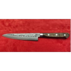 Tsunehisa Nashiji Ginsan(Silver #3) Bolster нож Пети-Petty 135мм-Кафяв