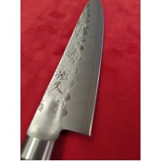 Tsunehisa Nashiji Ginsan(Silver #3) Bolster нож Пети-Petty 135мм-Кафяв