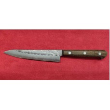 Tsunehisa нож Пети 135мм Ginsan(Silver #3) Nashiji-Кафяв