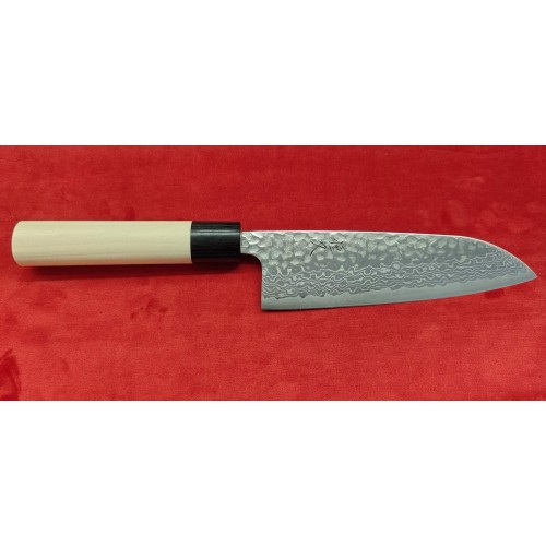 Tsunehisa Matt Ginsan 3 Damascus нож Сантоку-Santoku 170mm Tsunehisa Matt Ginsan 3 Damascus нож Сантоку-Santoku 170mm
