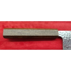 Tsunehisa Matt Ginsan 3 Damascus нож Сантоку-Santoku 170mm Yaki Urushi Дъб Tsunehisa Matt Ginsan 3 Damascus нож Сантоку-Santoku 170mm Yaki Urushi Дъб