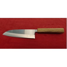 Tsunehisa SRS13 Прахова стомана нож Сантоку-Santoku 165mm