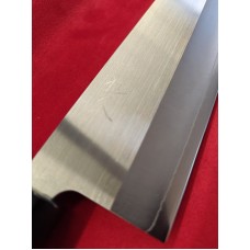 Tsunehisa SRS13 Прахова стомана нож Сантоку-Santoku 165mm Маслина + биволски рог
