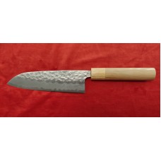Tsunehisa Shirogami 2 Tsutime нож Santoku-Сантоку 170mm Hammered