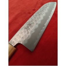 Tsunehisa Shirogami 2 Tsutime нож Santoku-Сантоку 170mm Hammered