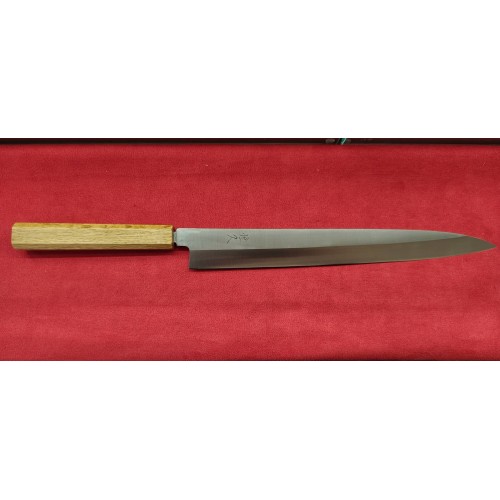 Tsunehisa AUS-8 дъб нож Yanagiba Profesional 300mm Yaki Urushi Дъб Tsunehisa AUS-8 дъб нож Yanagiba Profesional 300mm Yaki Urushi Дъб