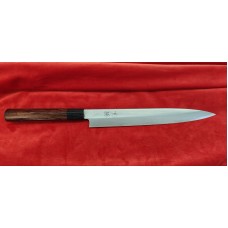 SHIGEKI Shirogami 2 Дамаска стомана нож Yanagiba 240mm