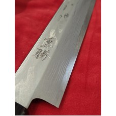 SHIGEKI Shirogami 2 Дамаска стомана нож Yanagiba 240mm
