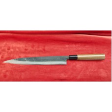 Mitokane Sajo нож Yanagiba Blue Steel двустранно заточен 240mm