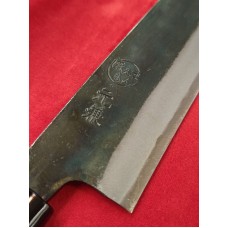 Mitokane Sajo нож Yanagiba Blue Steel двустранно заточен 240mm