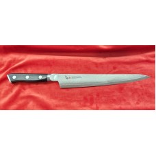Mcusta ZANMAI Classic Damascus-Black Pakka нож Sujihiki 240mm HKB-3010D