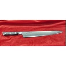 Mcusta ZANMAI Classic Damascus-Black Pakka нож Sujihiki-Yanagiba 270mm HKB-3011D