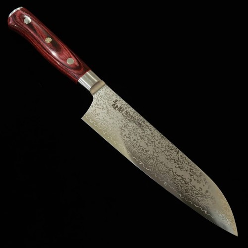 Mcusta ZANMAI Classic Pro Damascus Flame 3 Нож Santoku 180mm ZCPR3-8003D Mcusta ZANMAI Classic Pro Damascus Flame 3 Нож Santoku 180mm ZCPR3-8003D