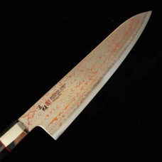 MCUSTA ZANMAI Limited Edition Ultimate 3 Black Phoenix, V-Toku2 Colored Damascus Gyuto 210