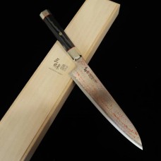 MCUSTA ZANMAI Limited Edition Ultimate 3 Black Phoenix, V-Toku2 Colored Damascus Gyuto 210