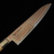 MCUSTA ZANMAI Limited Edition Ultimate 3 White Phoenix, V-Toku2 Colored Damascus Gyuto 210