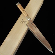 MCUSTA ZANMAI Limited Edition Ultimate 3 White Phoenix, V-Toku2 Colored Damascus Gyuto 210