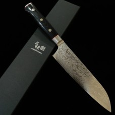 Mcusta ZANMAI Classic Pro 3 Damascus Flame Нож Santoku 180mm ZCPZ3-8003D