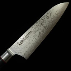 Mcusta ZANMAI Classic Pro 3 Damascus Flame Нож Santoku 180mm ZCPZ3-8003D