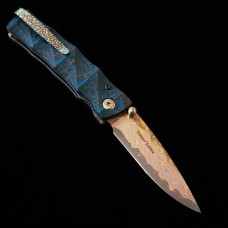 Mcusta MC-33C-FGB-B 25th Anniversary Shinra Take Дръжка Carbon Fiber/Blue G10 Limited Edition 100бр