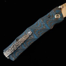 Mcusta MC-33C-FGB-B 25th Anniversary Shinra Take Дръжка Carbon Fiber/Blue G10 Limited Edition 100бр